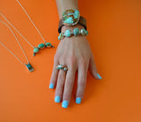 Interchangeable Royston Turquoise Cuff/Necklace