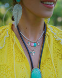 Royston Turquoise YEE HAW Necklace