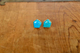 Large Kingman Turquoise Studs