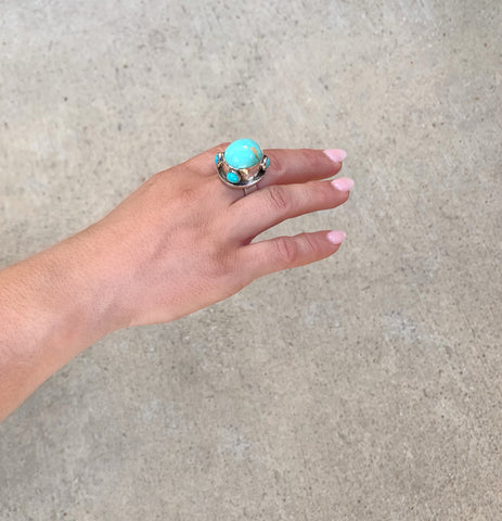Jumbo Royston Turquoise Ring (size 7)