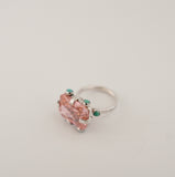 Gem and Turquoise Solitaire Ring (Size 6)