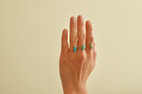 Dainty Kingman Turquoise Rings