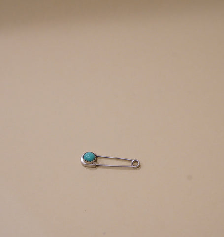 Dainty Turquoise Safety Pin