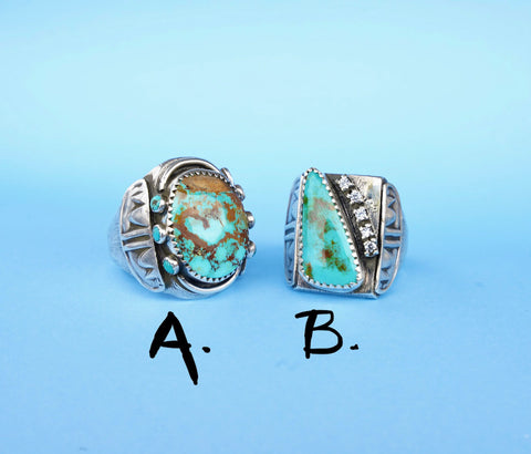 Royston Turquoise Rings