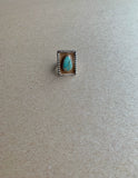 Royston Turquoise Tan Rectangle Ring