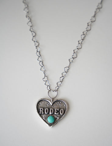 Rodeo Heart Necklace 18”