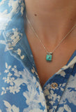 Square Royston Turquoise Necklace (16”)