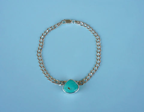Sterling Silver Royston Turquoise Bracelet