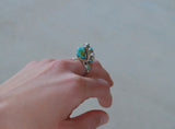 Jumbo Opal and Royston Turquoise Ring (size 8)