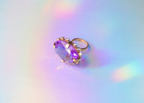 Purple Gem Ring (size 7)
