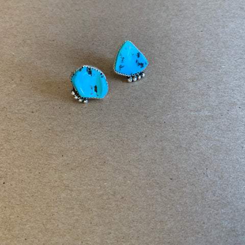 Large Sleeping Beauty Turquoise Studs