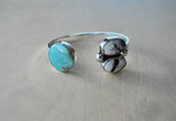 Royston Turquoise and White Buffalo Cuff