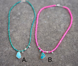 Hand Beaded Turquoise Necklaces