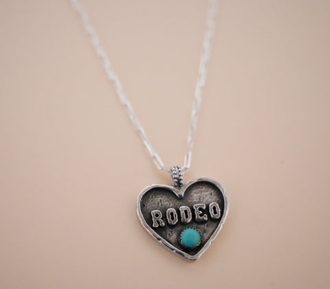 Turquoise Rodeo Necklace (18”)