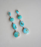 Royston Turquoise 4 Layer Earrings