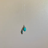 Royston Turquoise and White Buffalo Feather Necklaces