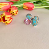 Turquoise and Pink Gem Ring (8)